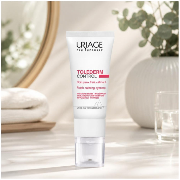 Uriage Toléderm Control عناية منعشة ومهدئة لمنطقة العين 15ml