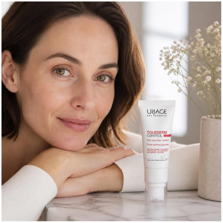 Uriage Toléderm Control عناية منعشة ومهدئة لمنطقة العين 15ml