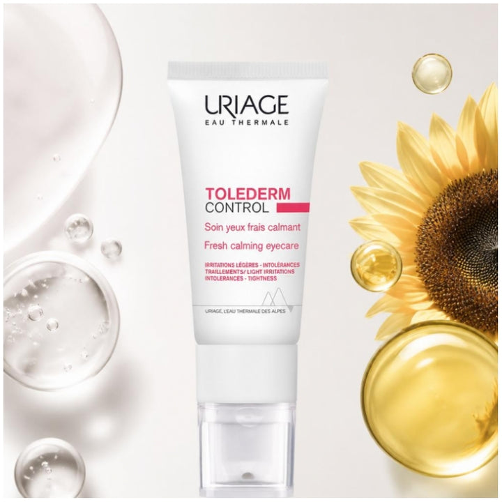 Uriage Toléderm Control عناية منعشة ومهدئة لمنطقة العين 15ml