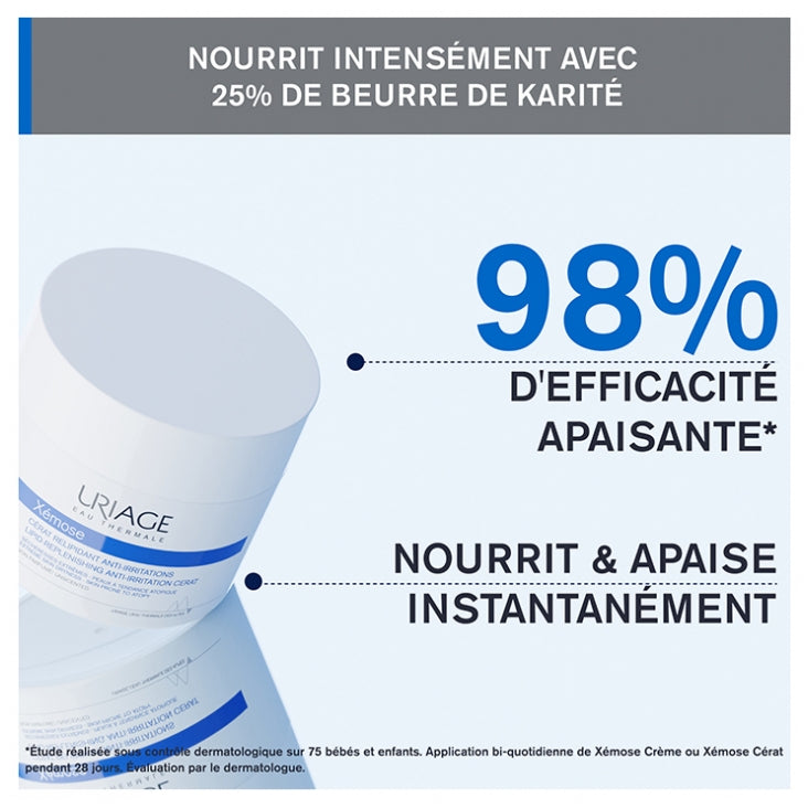 Uriage Xemose Cérat relipidant anti-irritations sécheresses cutanées extrêmes 200ml