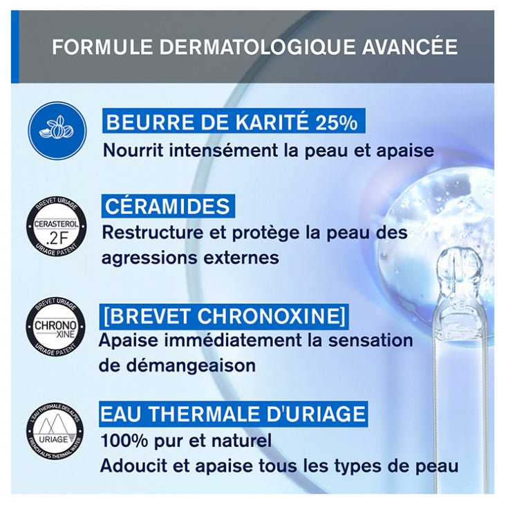 Uriage Xemose Cérat relipidant anti-irritations sécheresses cutanées extrêmes 200ml