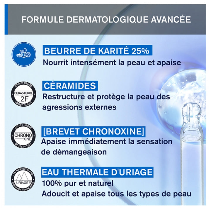 Uriage Xemose Cérat relipidant anti-irritations sécheresses cutanées extrêmes 200ml