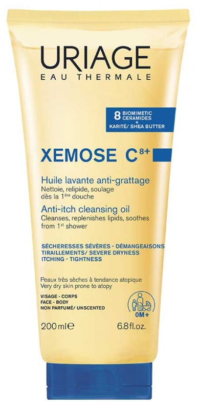 Uriage Xemose زيت منظف مهدئ