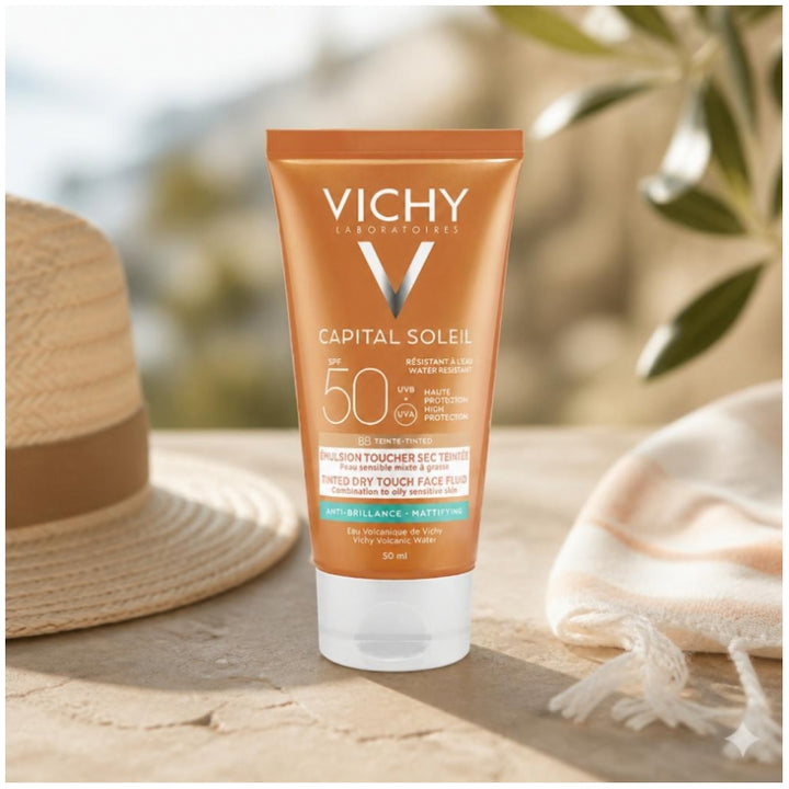 Vichy Capital Soleil Bb Tinted Dry Touch Face Fluid SPF50 50ml (1,69fl oz)