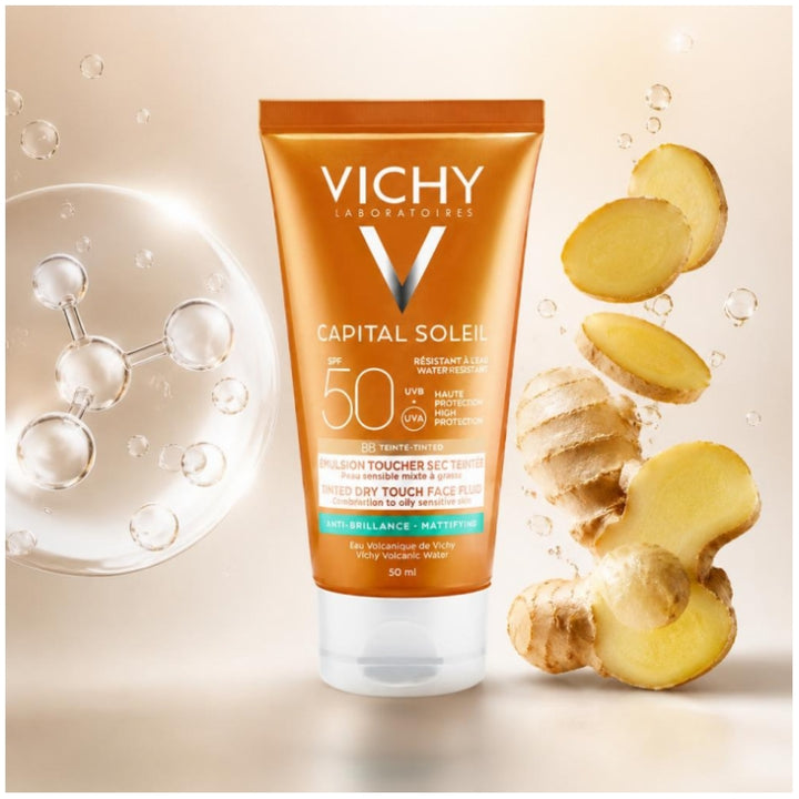 Vichy Capital Soleil Bb Tinted Dry Touch Face Fluid SPF50 50ml (1,69fl oz)