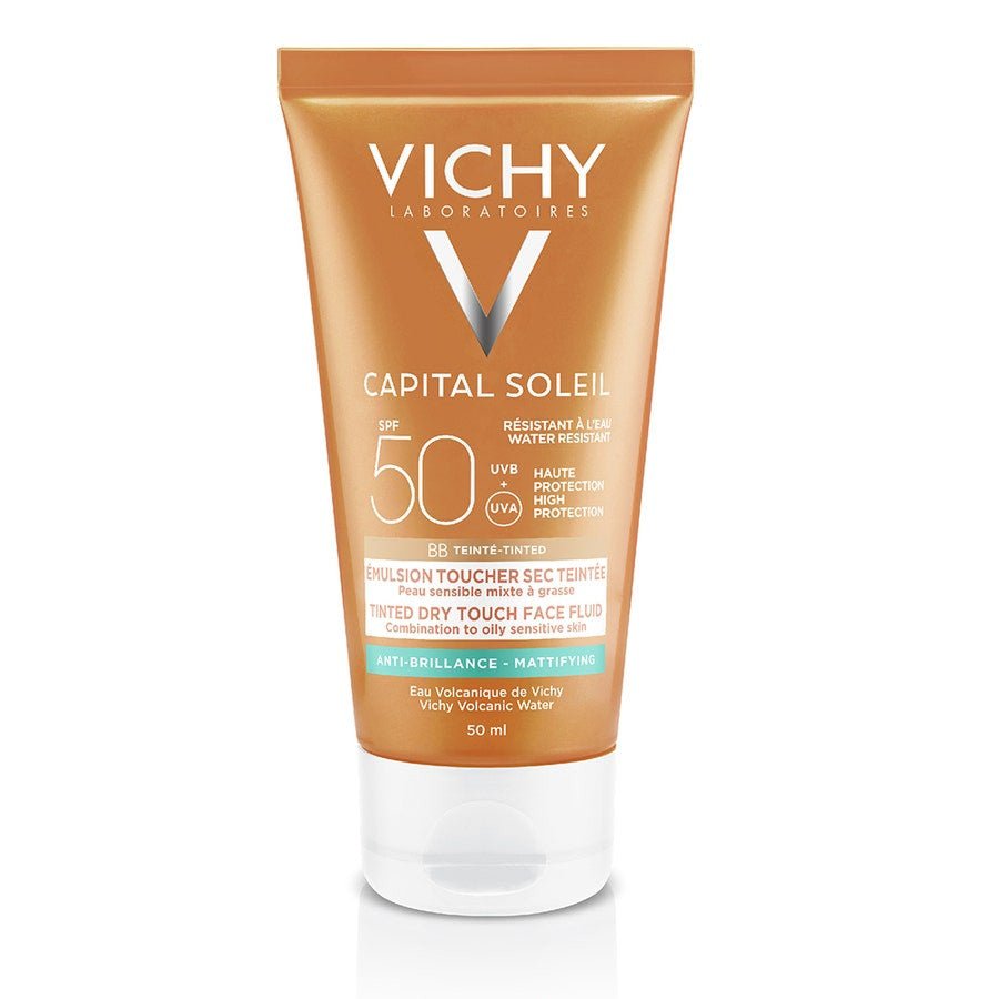 Vichy Capital Soleil Bb Tinted Dry Touch Face Fluid Spf50 50ml (1.69fl oz) - FrenchBeautyHub