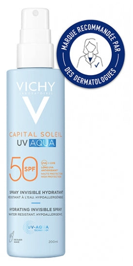 Vichy Capital Soleil UV Aqua Invisible hydrating SPF50 spray 200ml (6.76 fl oz)