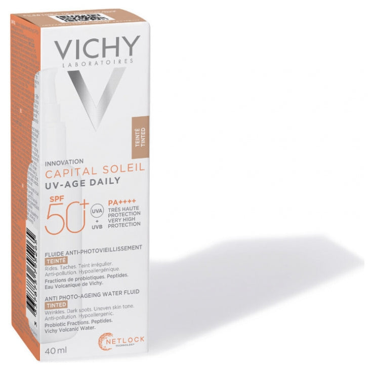 Vichy Capital Soleil UV-Age Daily Fluido Acquoso Colorato SPF50+ 40ml