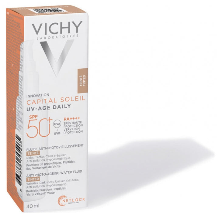 Vichy Capital Soleil UV-Age Daily Fluido Acquoso Colorato SPF50+ 40ml