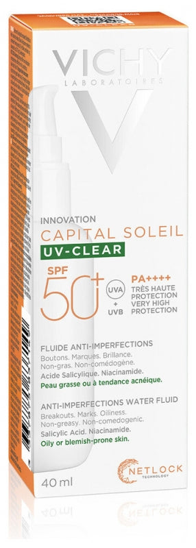 Vichy Capital Soleil UV-Clear Anti-Unreinheiten-Fluid SPF50+ 40ml