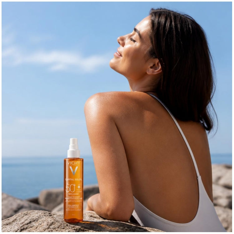 Vichy Capital Soleil Aceite Invisible con Protección Celular SPF50+ 200ml