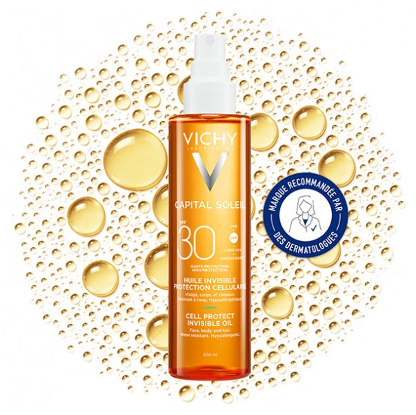 Vichy Capital Soleil Invisible Cellular Protection Oil SPF30 200 ml (6.76fl oz)