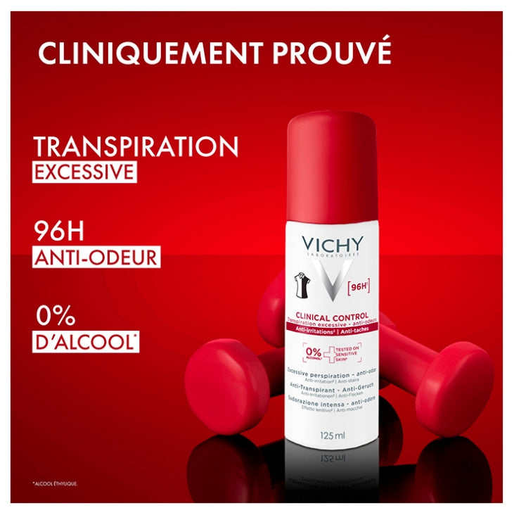 Vichy Clinical Control 96h antitranspirante unissex 125ml