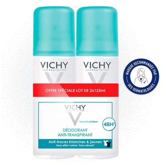 Vichy Deodorants Spray antitranspirante 2x125ml