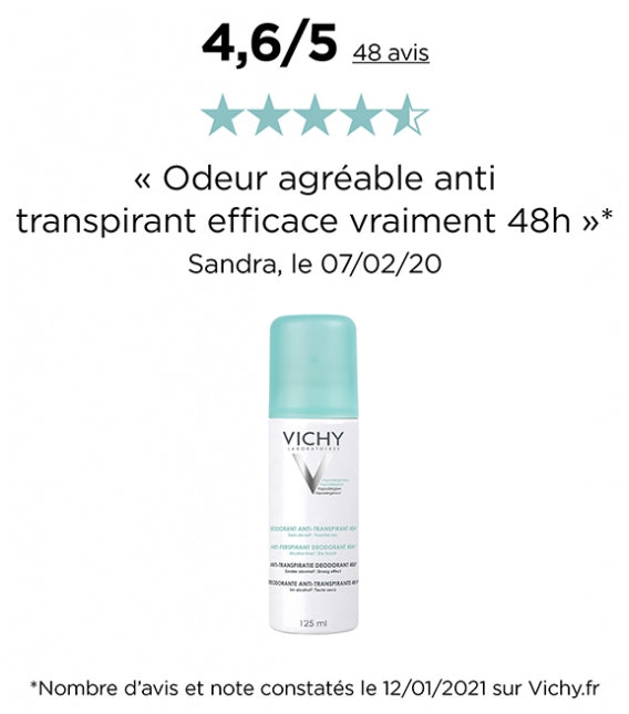 Vichy Deodorants Spray antitranspirante 2x125ml