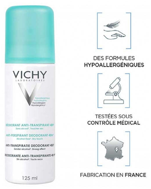 Vichy Deodorants Spray antitranspirante 2x125ml