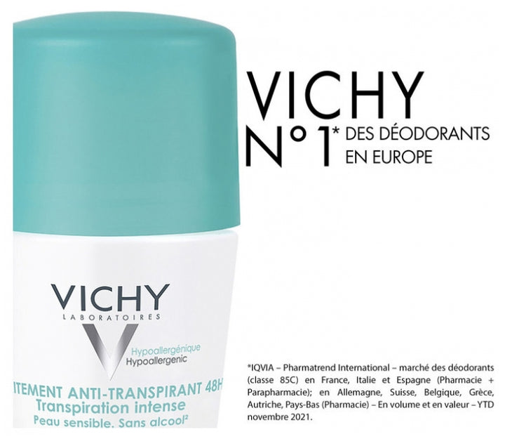 Vichy Deodorant Anti-Perspirant Treatment 48H for Intense Perspiration 50ml