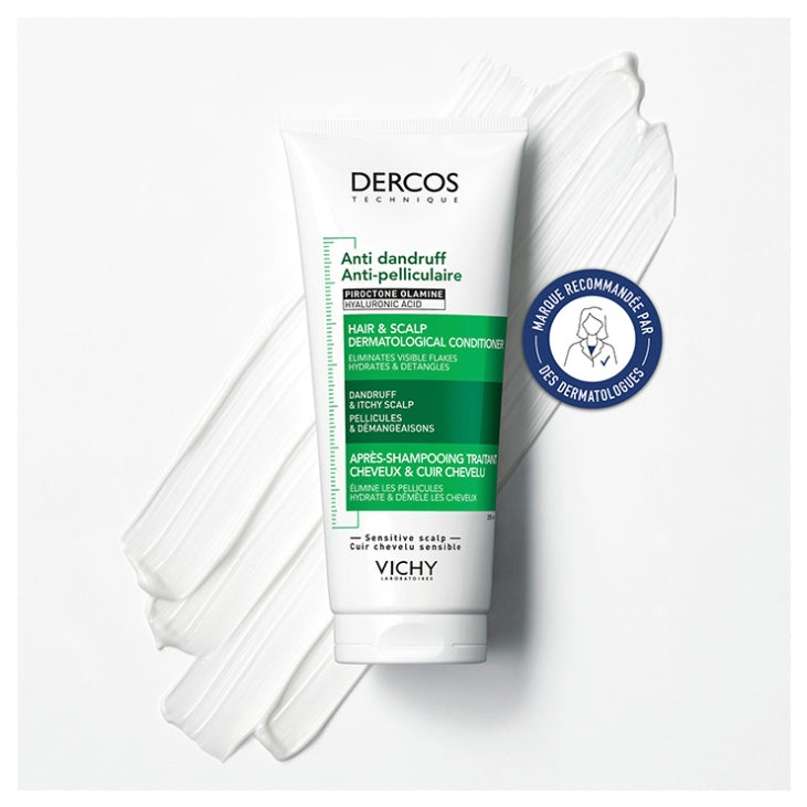 Vichy Dercos Après-shampoing Traitant Anti-pelliculaire Cheveux & Cuir Chevelu 200ml (6.76fl oz)