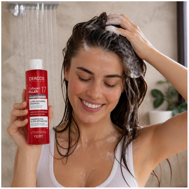 Vichy Dercos Collagen Filler 17 Fortifying Repair Shampoo Intensive 200ml (6.76 fl oz)