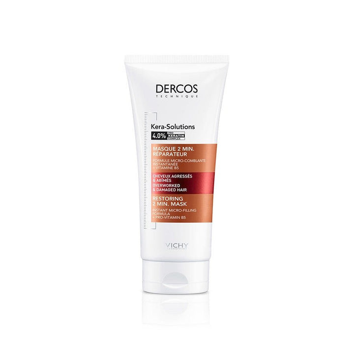 Vichy Dercos Kera - Solutions Restoring 2 Minute Mask 200ml (6.76fl oz) - FrenchBeautyHub
