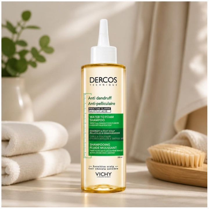 Vichy Dercos Anti Dandruff Water To Foam Shampoo 200ml (6.76fl oz)
