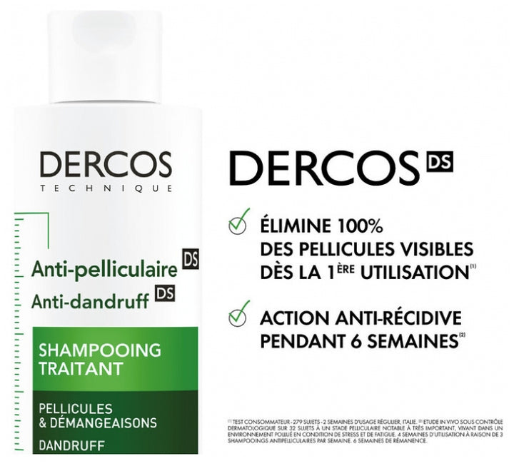 Vichy Dercos Anti-Dandruff DS Shampooing pour cheveux normaux à tendance grasse