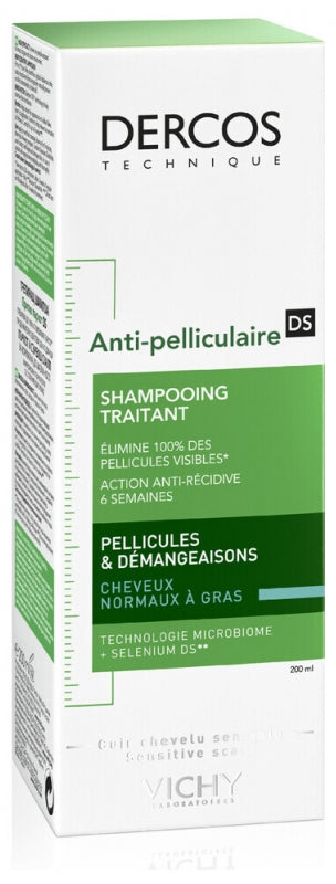 Vichy Dercos Anti-Dandruff DS Shampooing pour cheveux normaux à tendance grasse