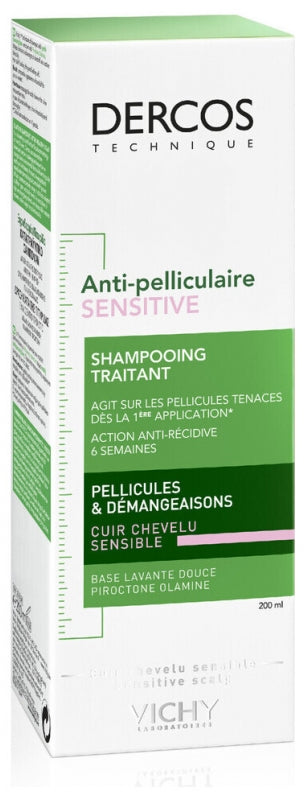 Vichy Dercos شامبو مضاد للقشرة لفروة الرأس الحساسة 200ml