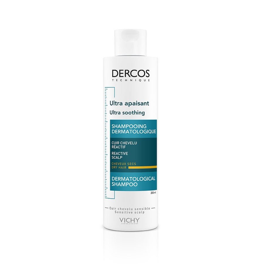 Vichy Dercos Ultra Soothing Shampoo Dry Hair 200ml (6.76fl oz) - FrenchBeautyHub