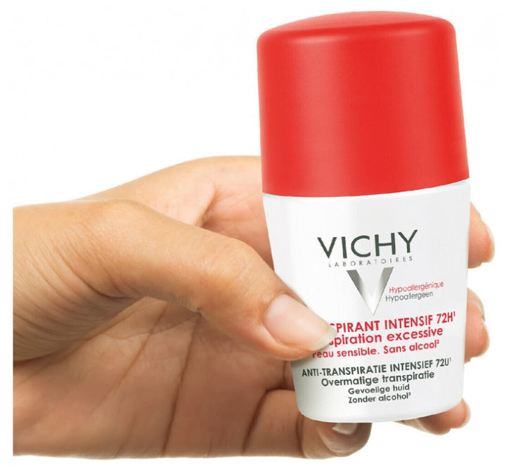 Vichy Intense Anti-Perspirant Roll-On Deodorant for Sensitive Skin