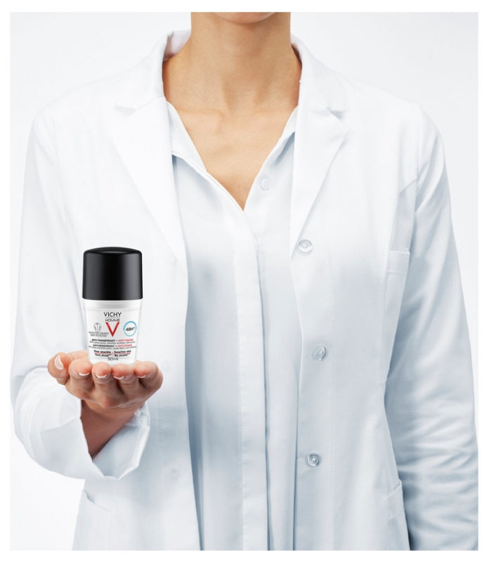 Vichy Men Déodorant anti-transpirant Roll-On 48h anti-traces 2x 50ml