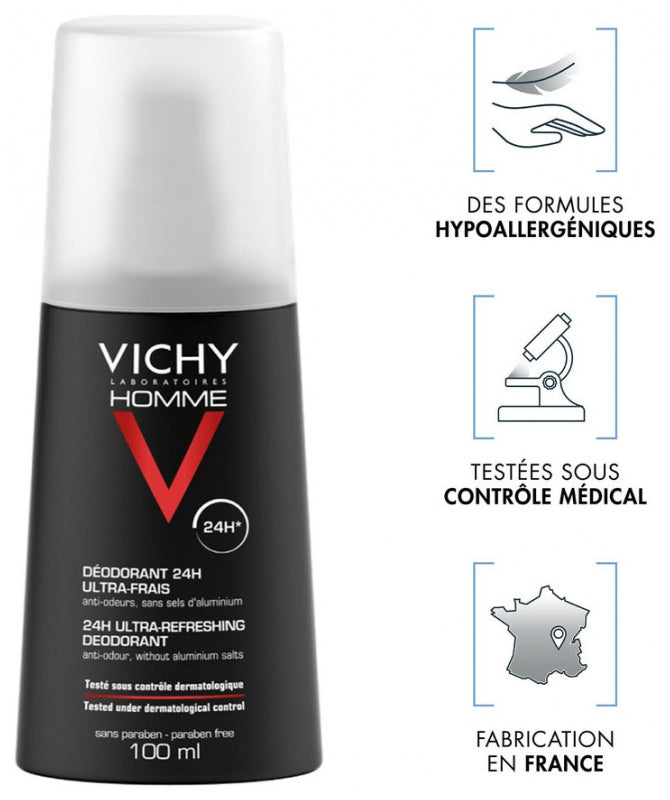 Vichy Homme Ultra-Refreshing Deodorant Spray