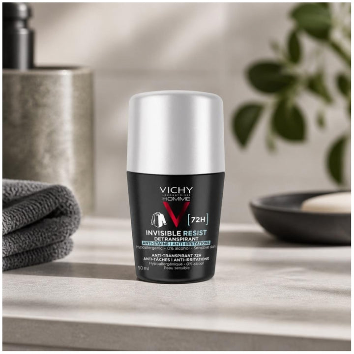 Vichy Man Invisible Resist Antitranspirant Roll-on-Deodorant 72h für empfindliche Haut 50ml