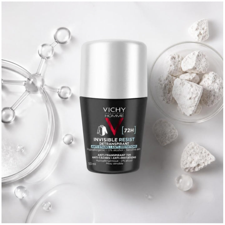 Vichy Man Invisible Resist Antitranspirant Roll-on-Deodorant 72h für empfindliche Haut 50ml