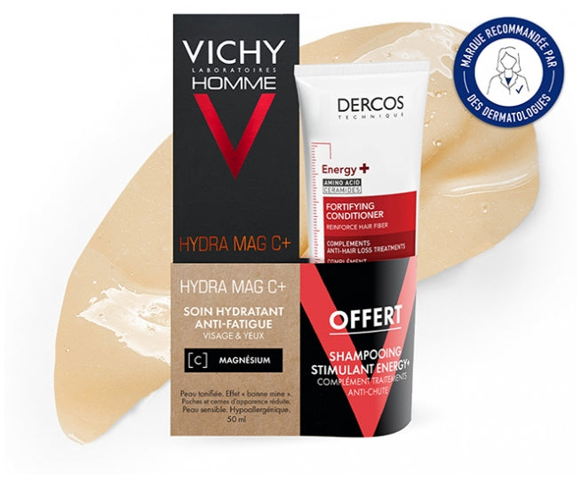 Vichy Man Hydra Mag C+ hydrating care + Energy+ stimulating shampoo 100 ml (3.38fl oz)