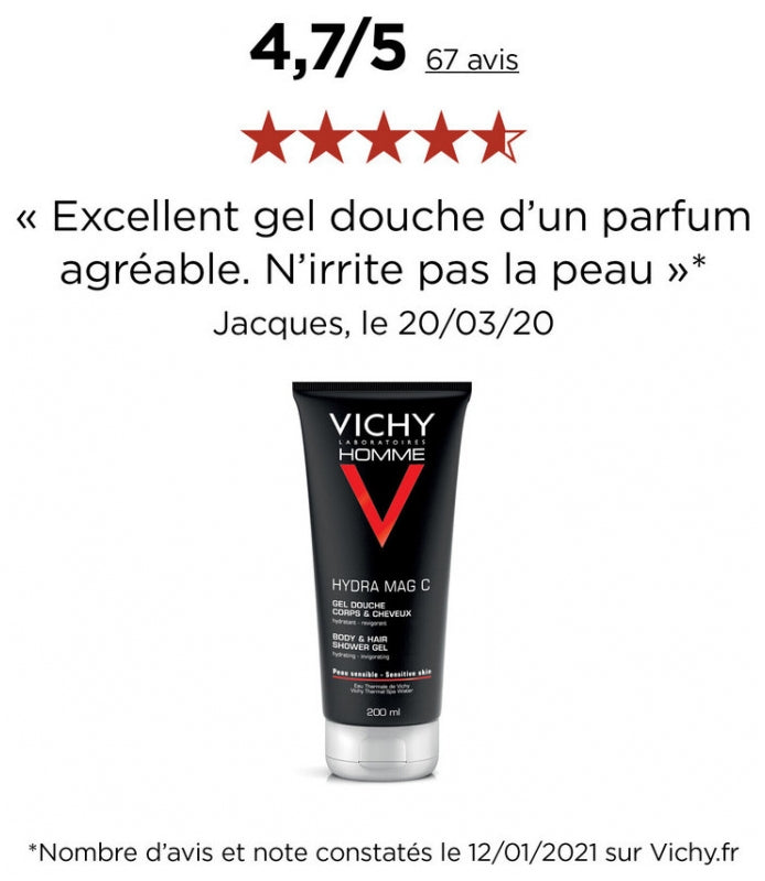 Vichy Man Hydra Mag-c Duschgel für Körper & Haar