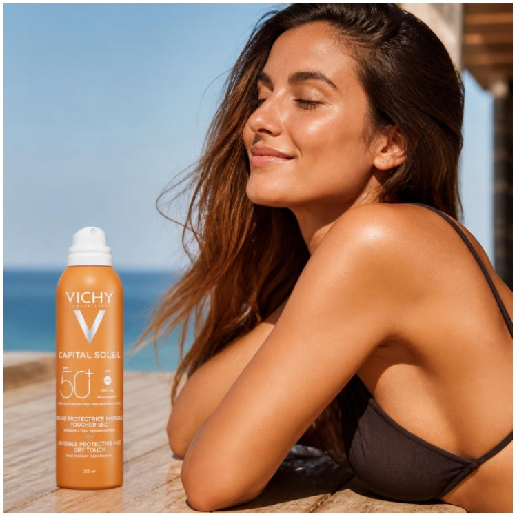 Vichy Capital Soleil Invisible Hydrating Mist Spf50 200ml (6.76fl oz)