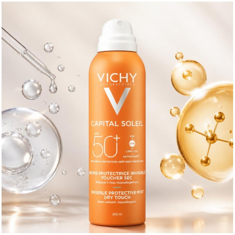 Vichy Capital Soleil Invisible Hydrating Mist Spf50 200ml (6.76fl oz)