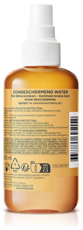 Vichy Idéal Soleil SPF30 Agua solar con betacaroteno 200ml