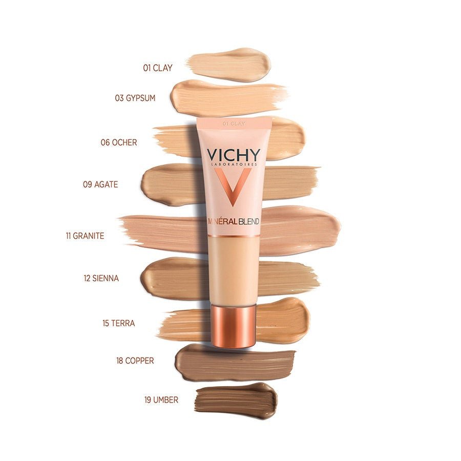 Vichy Mineralblend Hydrating Foundation Long Lasting 16hr 30ml (1.01fl oz) - FrenchBeautyHub