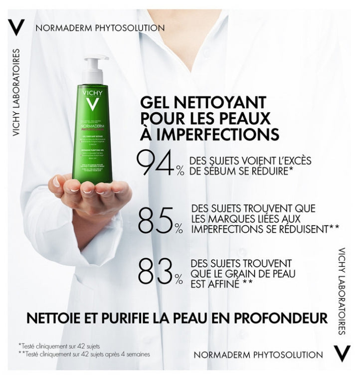 Vichy Normaderm Phytosolution جل منقٍ مكثف للبشرة المعرضة لحب الشباب 200ml