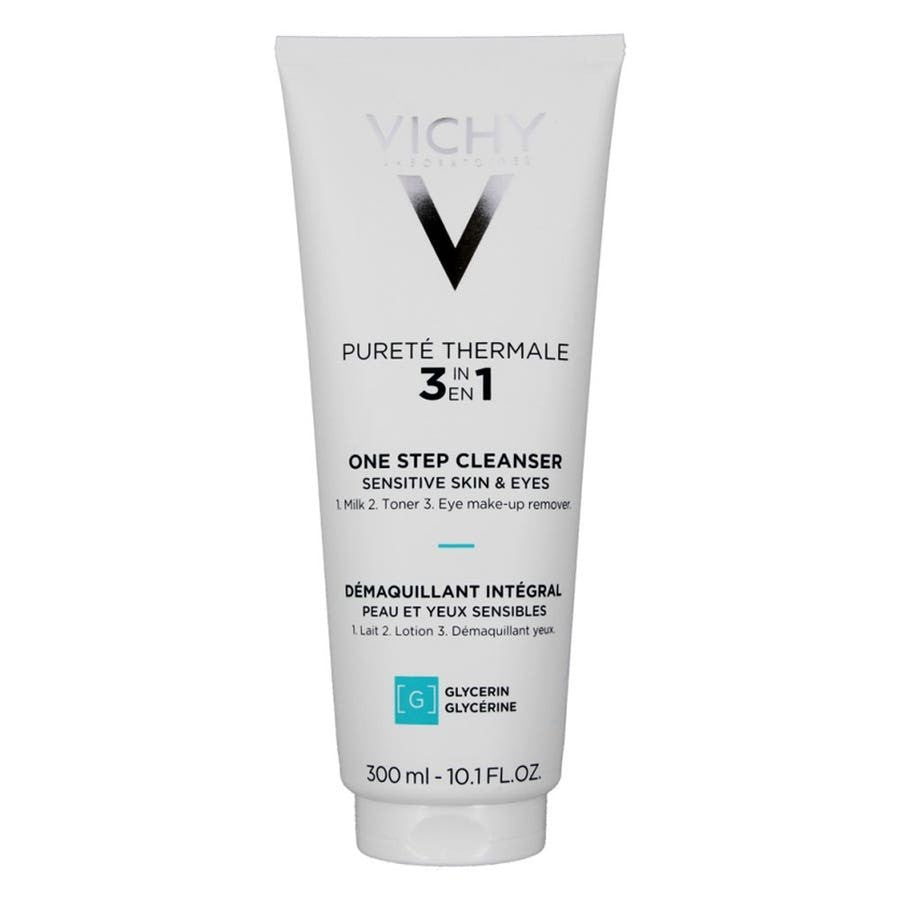 Vichy Purete Thermale 3 In 1 One Step Cleanser Face And Eyes Sensitive Skin 300ml (10.14fl oz) - FrenchBeautyHub