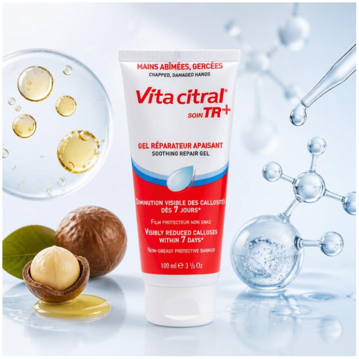 Vita Citral Asepta Care Tr+ Gel Réparateur Apaisant Mains Gercées et Abîmées 100ml