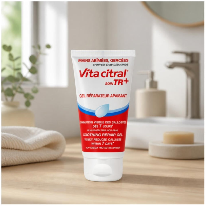 Vita Citral Asepta Care Tr+ Gel Réparateur Apaisant pour Mains Gercées et Abîmées 75ml