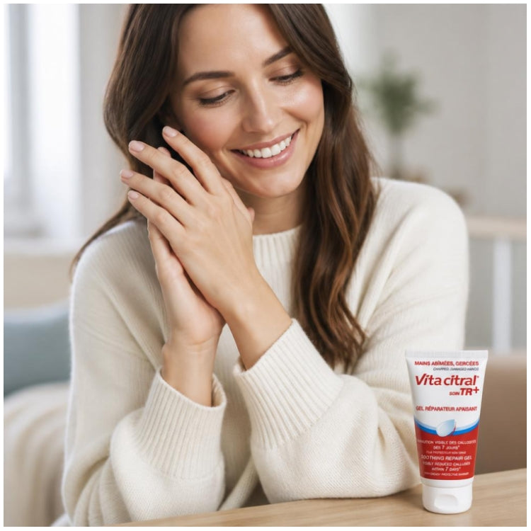 Vita Citral Asepta Care Tr+ Gel Réparateur Apaisant pour Mains Gercées et Abîmées 75ml