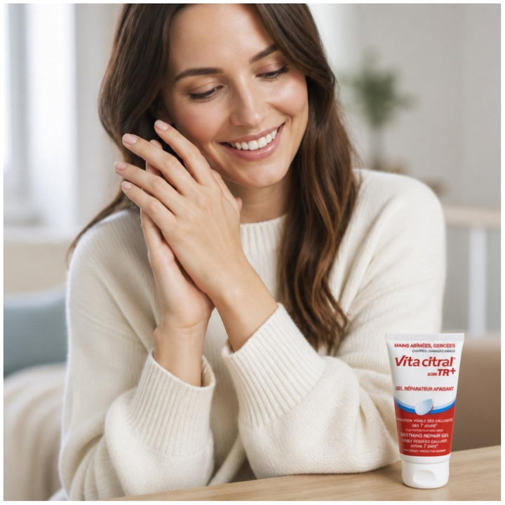 Vita Citral Asepta Care Tr+ Gel Réparateur Apaisant pour Mains Gercées et Abîmées 75ml