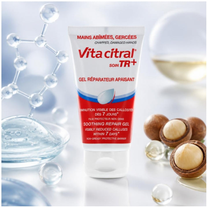 Vita Citral Asepta Care Tr+ Gel Réparateur Apaisant pour Mains Gercées et Abîmées 75ml