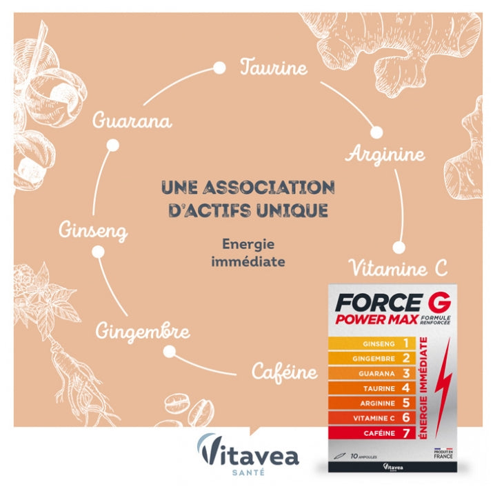 Vitavea Santé G Power Max طاقة فورية 20 Ampoules