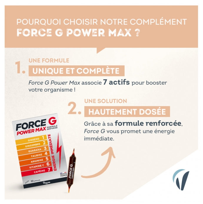 Vitavea Santé G Power Max طاقة فورية 20 Ampoules
