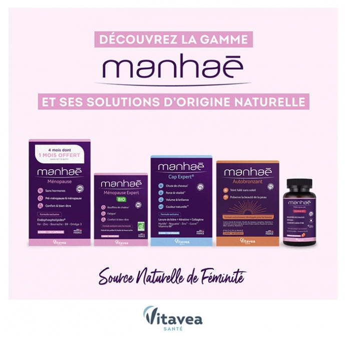Manhaé كبسولات للتسمير الذاتي 60 capsules